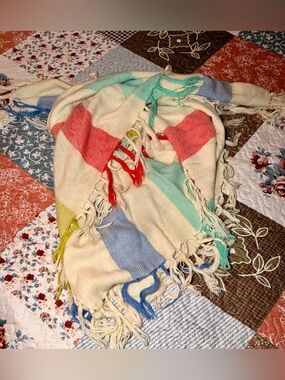 Cotton On Multicolor Stripe Blanket Scarf